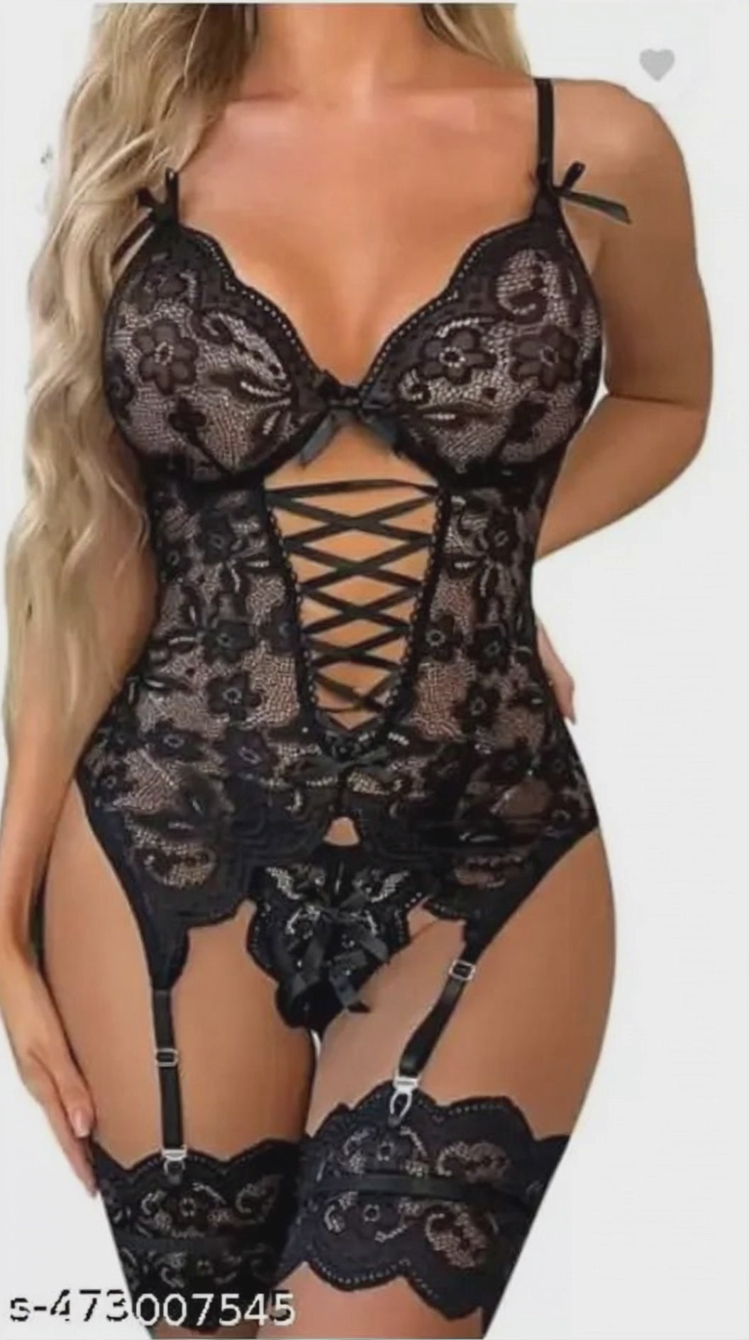 Midnight Lace Seduction Set